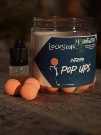 Die Fluo Pop Ups washed out orange sind schwach UV-aktive, hochattraktive Pop Ups für Karpfen die dank der besonderen ausgewaschenen orangen Farbe auch an stark befischten Gewässern sehr gut fangen.