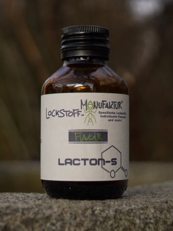 Lacton-S Flavour für Boilies: dieses besondere Flavour wird mit einem natürlichen Extrakt hergestellt, der eine extreme Lockwirkung auf Karpfen hat.
