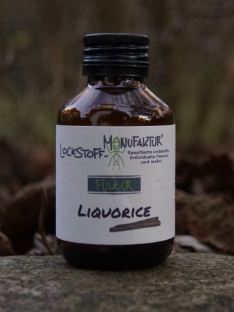 Liquorice Flavour: natürliches Lakritz Flavour, das jeden Boilie außergewöhnlich fängig macht... die Karpfen lieben es!