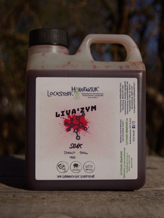 Der Liva'ZYM Leber Boilie Soak ist ein enzymatisch aufgeschlossener Boilie Soak aus bestem Rinderleberextrakt - dank der Enzymbehandlung extrem attraktiv für Karpfen.