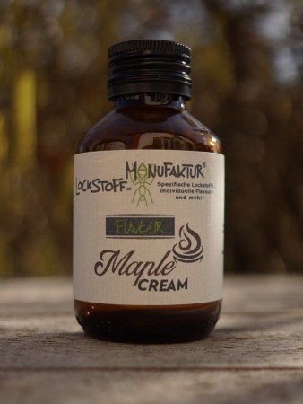 Maple Cream Flavour für Boilies: dank der löslichen Attraktoren Sotolon und Buttersäure ein echter Karpfenmagnet. Nicht nur im Boilie, sondern auch im Matchfutter unschlagbar fängig!