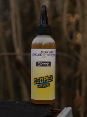 Scopex Bait Smoke - dieser gelbe, dünnflüssige Bait Smoke enthält eines der fängigsten Scopex Flavours. Da kann kein Karpfen widerstehen...
