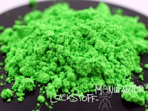 Fluoro-Green ist ein kräftiger Farbstoff für die Herstellung von Hookbaits, Pop Ups und Waftern.