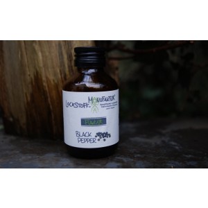 Aus besten natürlichen Rohstoffen, schonend hergestellt und speziell für die Anwendung im Boilie angepasstes Black Pepper Oil für das Karpfenangeln.