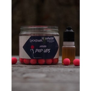 Fluo pinke Pop Ups für Karpfen: die Infinity Pop Ups werden mit einem frei wählbaren Flavour Shot geliefert, der die Boilies für Karpfen noch attraktiver macht.