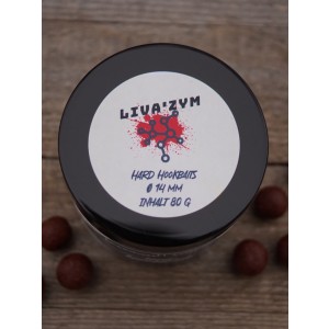 Enzymatisch aufgeschlossene Leberboilies - die passenden harten Liva'ZYM Hookbaits findest Du selbstverständlich auch bei uns im Shop!