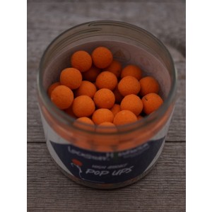 Die besondere orange Farbe der High Attract Pop Ups ist nicht UV-aktiv und ist besonders beim Karpfenangeln im Frühjahr ein echter Geheimtipp.