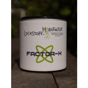 Factor-X: ein besonderer Karpfenlockstoff, der exklusiv bei uns erhältlich ist. Ein Attraktor der nächsten Generation, der nicht nur beim Karpfenangeln mit Boilies unschlagbar fängig ist.