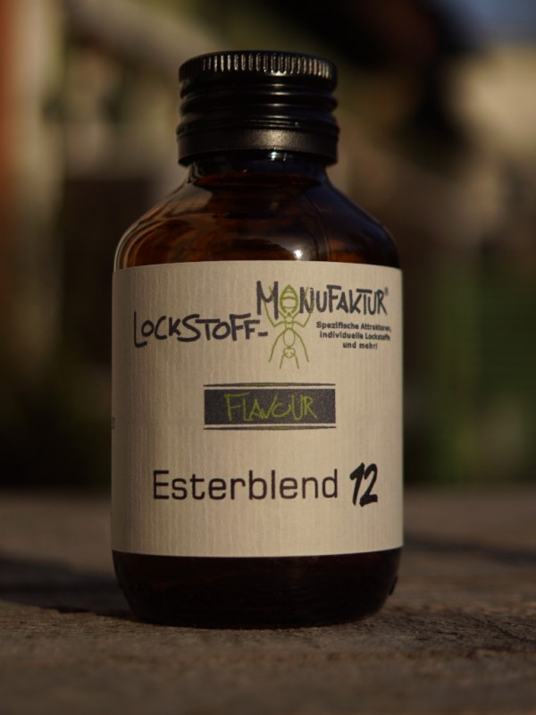 Sorgt nicht nur beim Karpfenangeln im Frühjahr für schnelle Bisse: das Esterblend 12 Flavour ist ein ganzjährig einsetzbares, extrem fängiges Flavour für Boilies und Matchfutter.