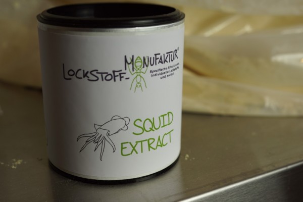 Ideal für die Herstellung von Boilies, Stickmixen und Groundbait - Squid Extract.