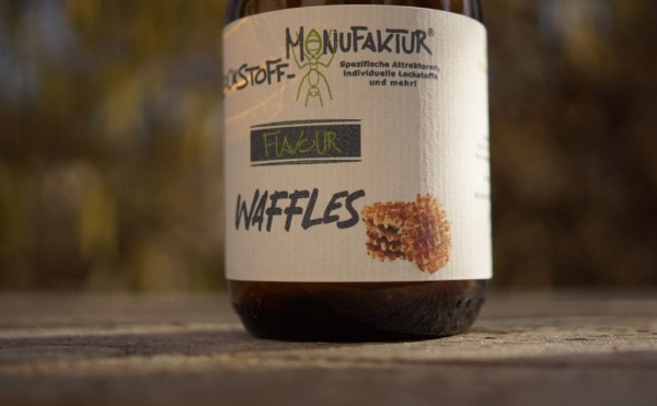 Das Waffles Flavour wird insbesondere beim Matchangeln und bei Wettkämpfen als echter Gamechanger und Geheimtipp gehandelt. Die Karpfen können dem Waffel Flavour einfach nicht widerstehen.