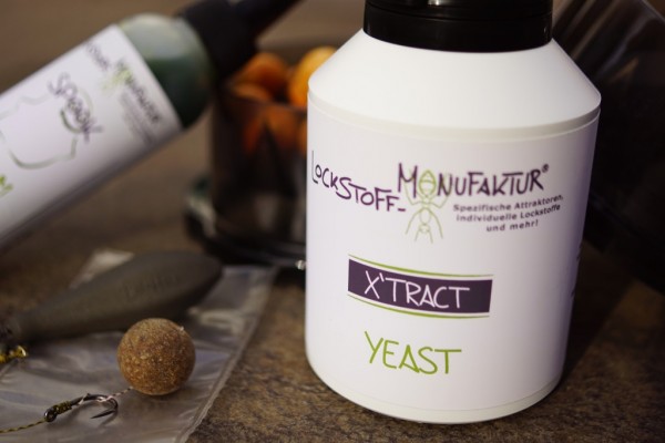 PVA-freundlich, universell einsetzbar und extrem attraktiv für Karpfen - Yeast X'TRACT, ein Extrakt aus der Bierhefe.