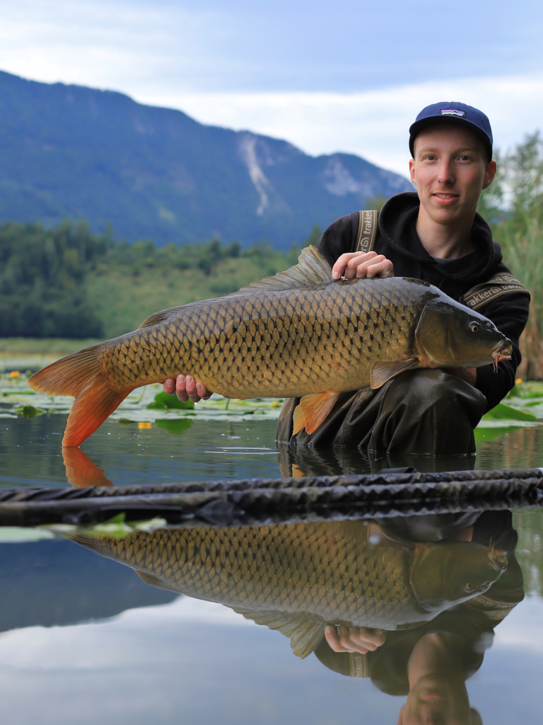 Karpfenangeln in Österreich: unser Teamer Lukas war auch dort mit Enzym Boilies erfolgreich unterwegs.
