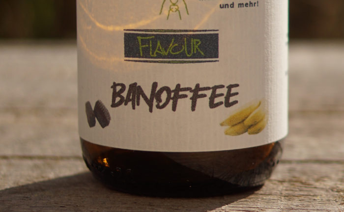 Banoffee Flavour für Boilies - intensives, wasserlösliches Boilieflavour für Karpfenköder.