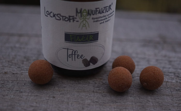 Toffee Flavour für Boilies - lösliches Boilie Flavour für Karpfen.