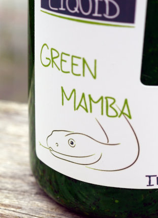 Green Mamba ist ein würzig-scharfes Citrusliquid für Karpfen.